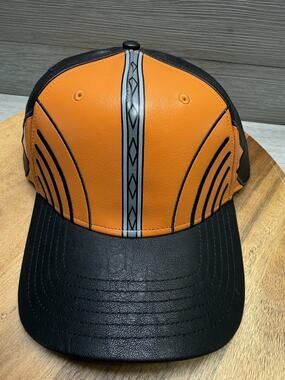 Bioworld Chainsaw Man Mens Hat Pochita Faux Leather Snapback Adjustable OSFM New